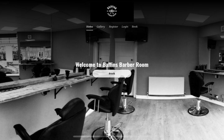 Ekrano kopija baffinsbarberroom.co.uk