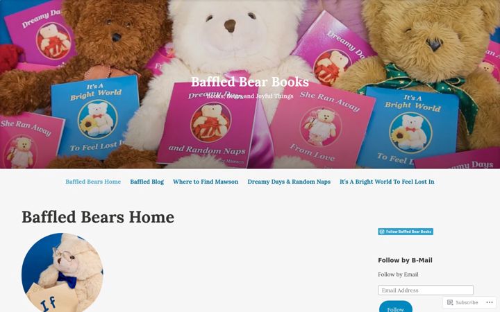 Screenshot of baffledbearbooks.com