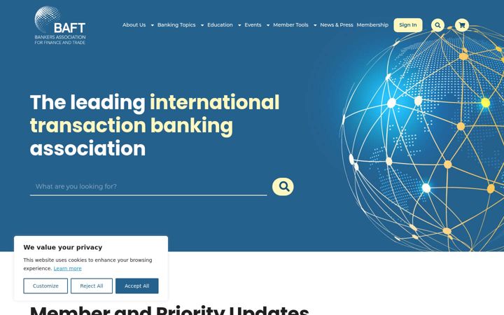 Screenshot of baft.org