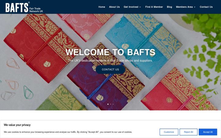 Screenshot of bafts.org.uk