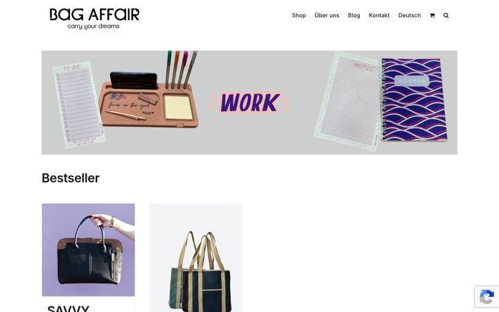 Екранна снимка на bag-affair.de