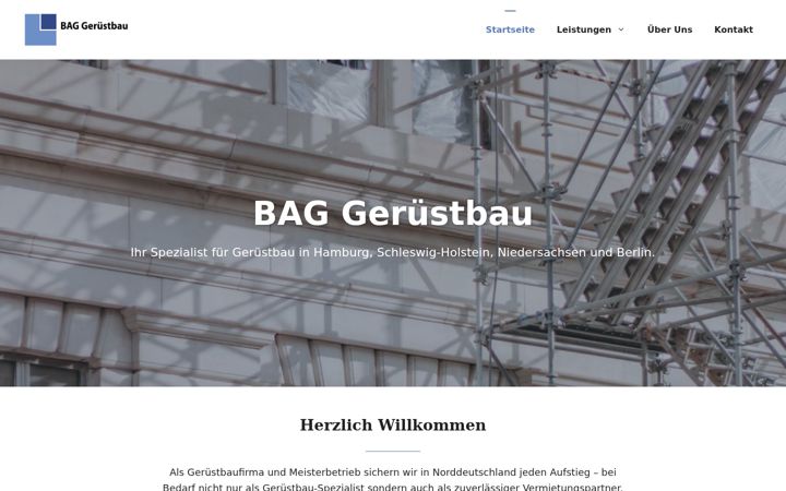 Екранна снимка на bag-geruestbau.de