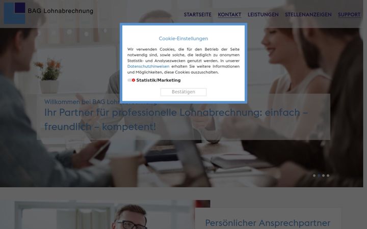Screenshot of bag-lohn.de