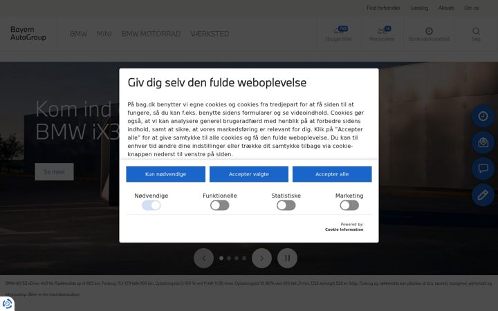 Screenshot of bag.dk