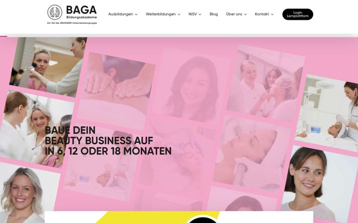 Skjámynd af baga-bildungsakademie.de