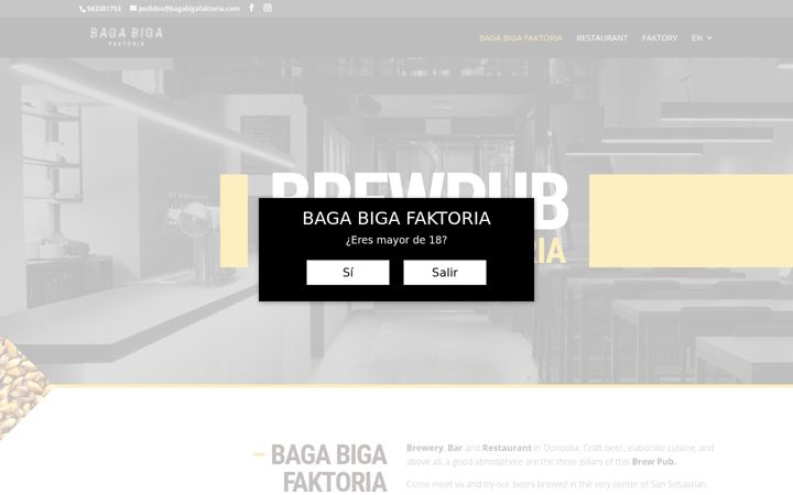 Screenshot of bagabigafaktoria.com
