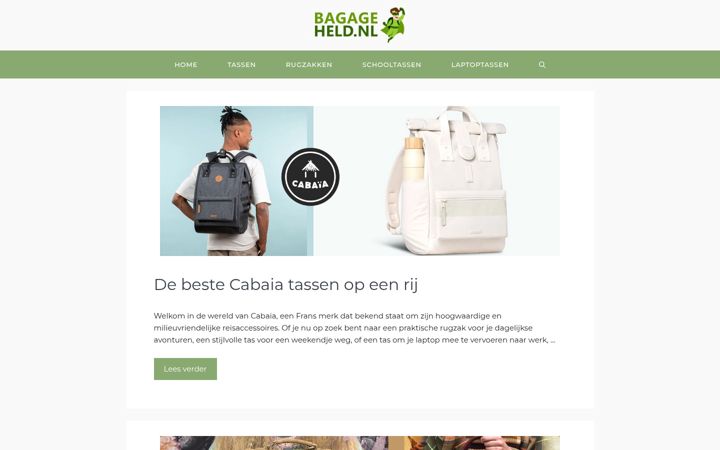 Screenshot of bagageheld.nl