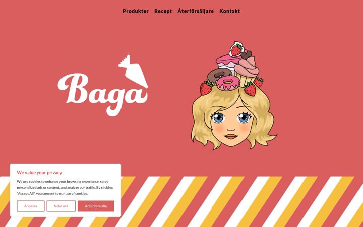 Screenshot of bagamix.se