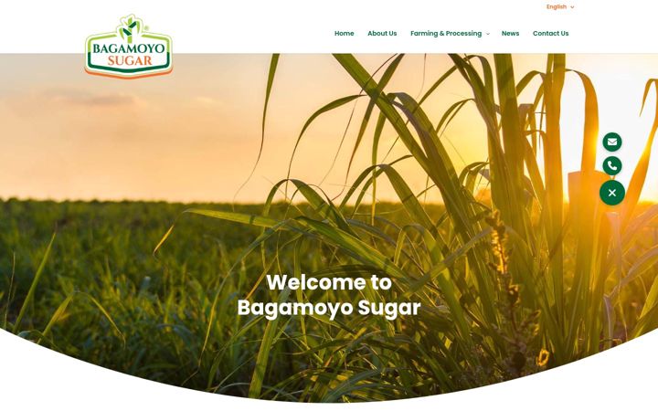 Screenshot of bagamoyosugar.com