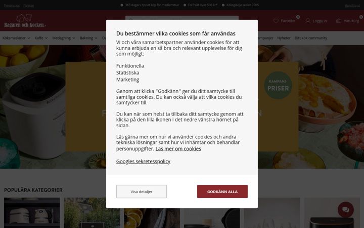 Ekrānuzņēmums no bagarenochkocken.se