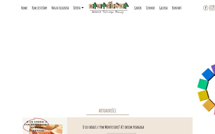 Screenshot of bagatelka.edu.pl