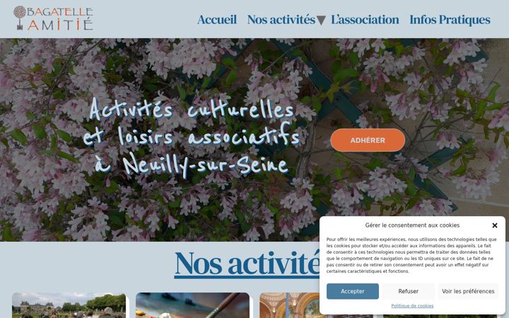Screenshot of bagatelle-amitie.com