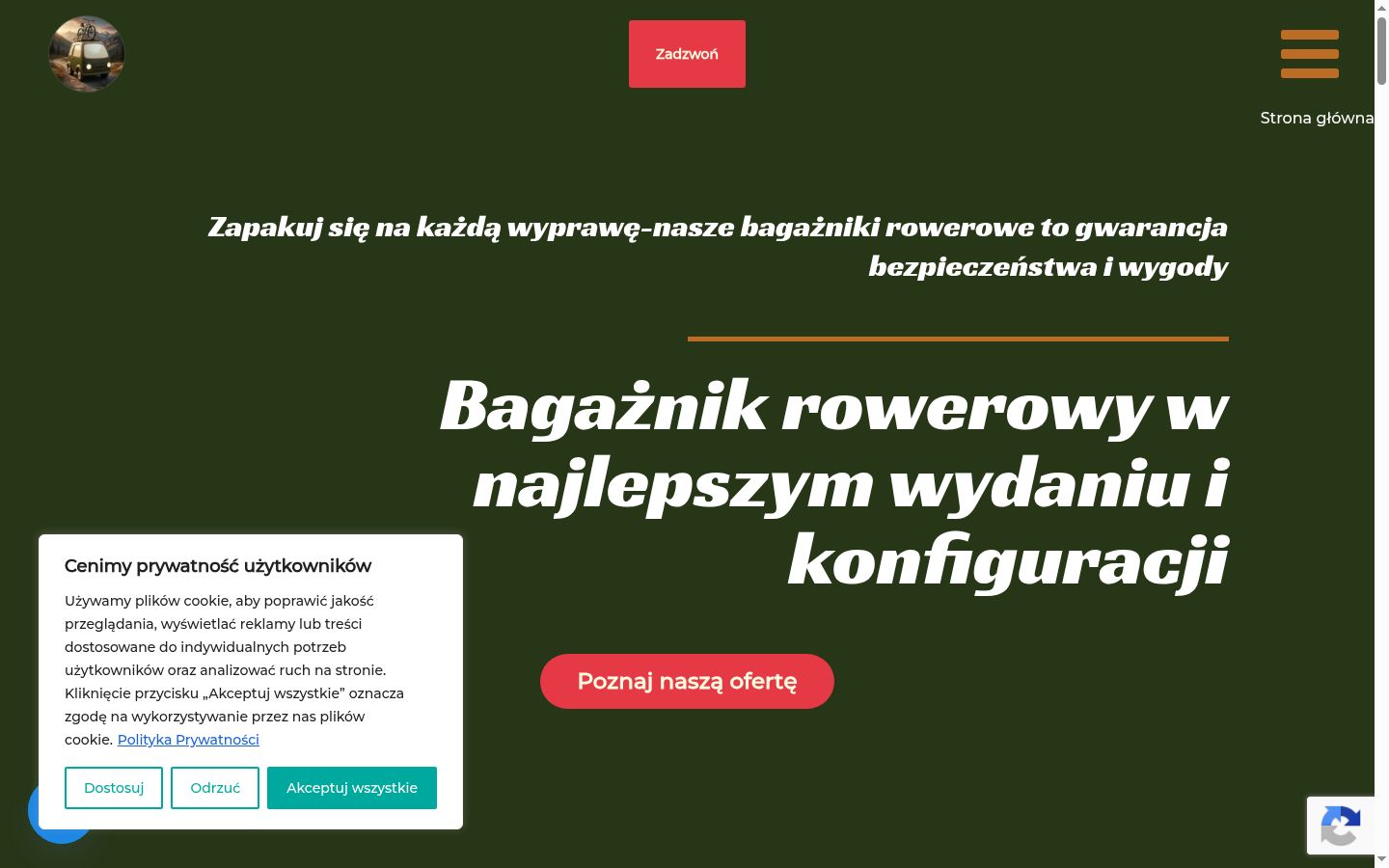 Snimka zaslona bannera za privolu prikazanog prije bilo kakve interakcije