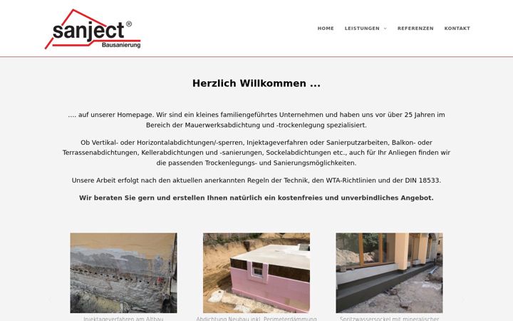 Skjámynd af bagdahn-bausanierung.de