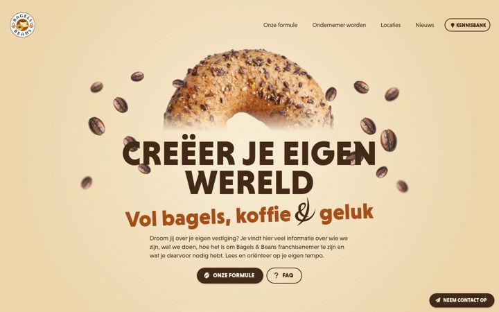 Capture d'écran de bagelpower.nl