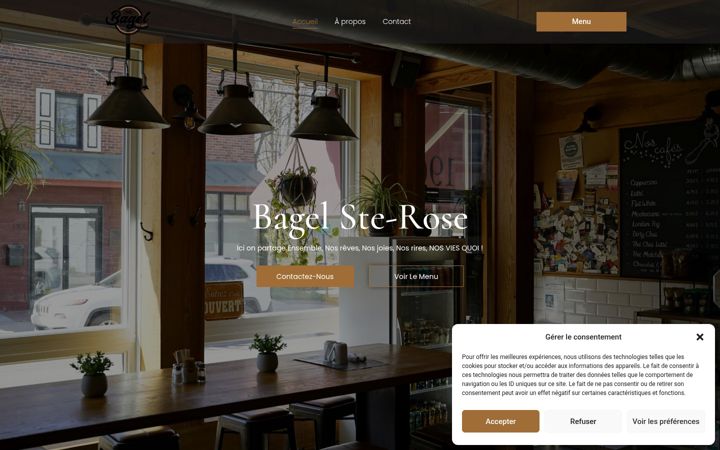 Screenshot of bagelste-rose.ca