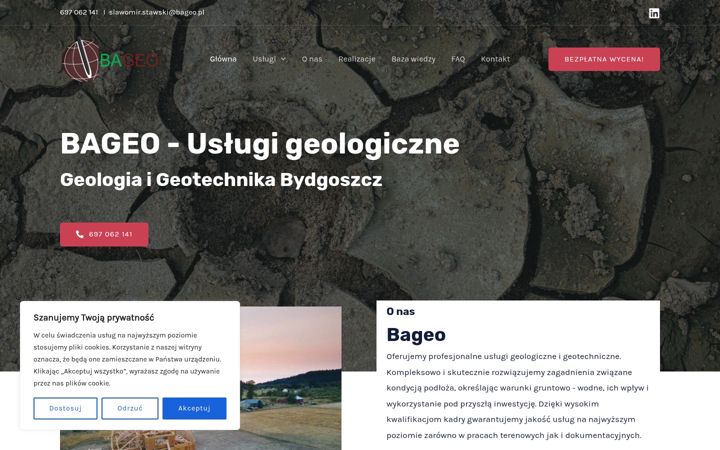 Screenshot of bageo.pl