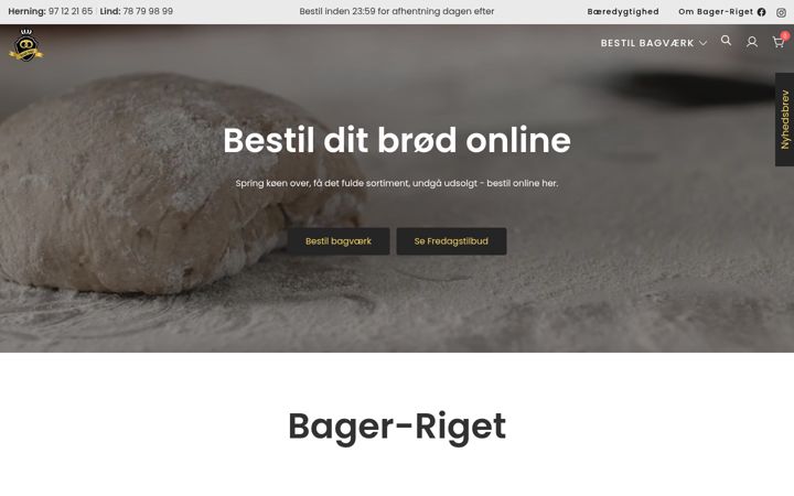 Screenshot of bager-riget.dk