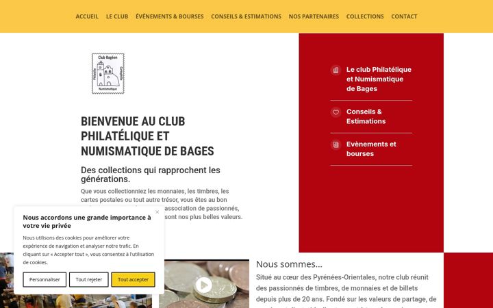 Képernyőkép: bages-collections.fr