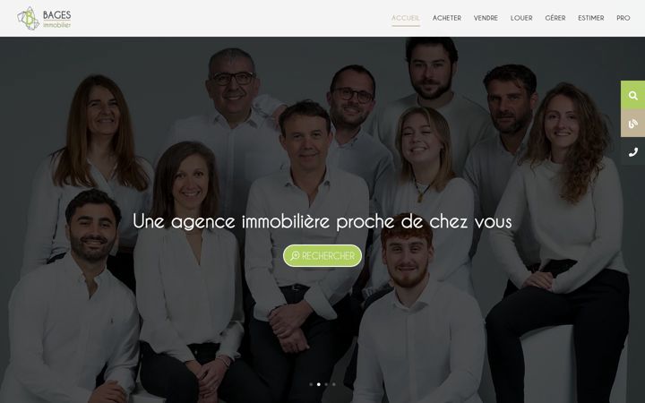 Képernyőkép: bages-immobilier.fr