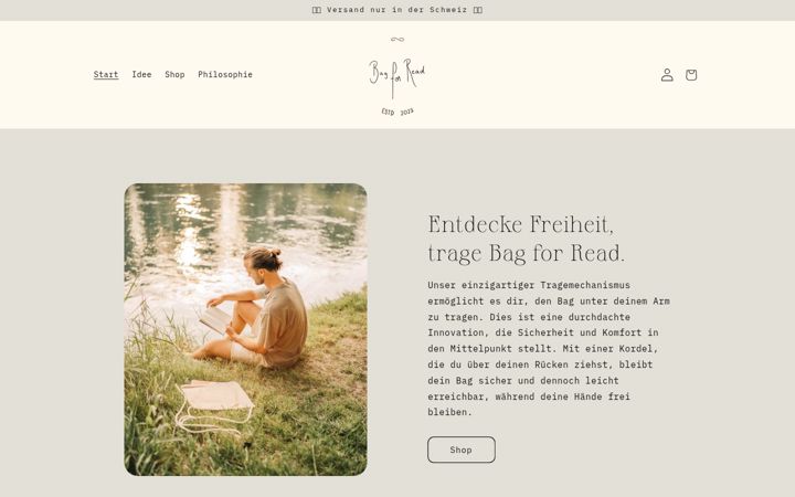 Screenshot of bagforread.com