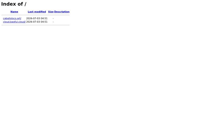 Screenshot of bagful.cloud
