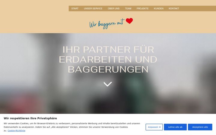 Screenshot of bagger-steyr.at
