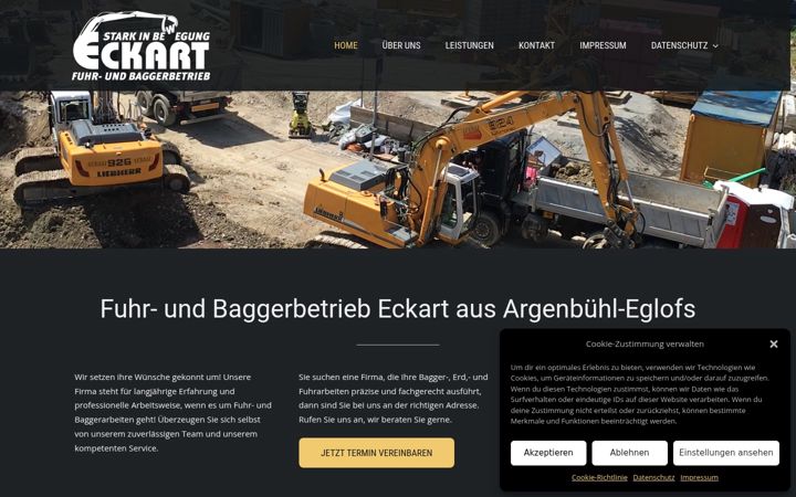 Skjermbilde av baggerbetrieb-eckart.de