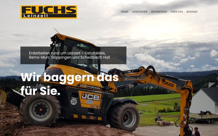 Skjermbilde av baggerfuchs.de