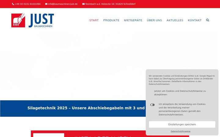 Skjermbilde av baggerloeffel-baggerschaufel.de