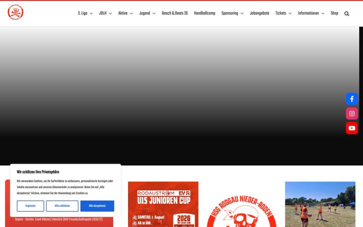 Screenshot of baggerseepiraten.de