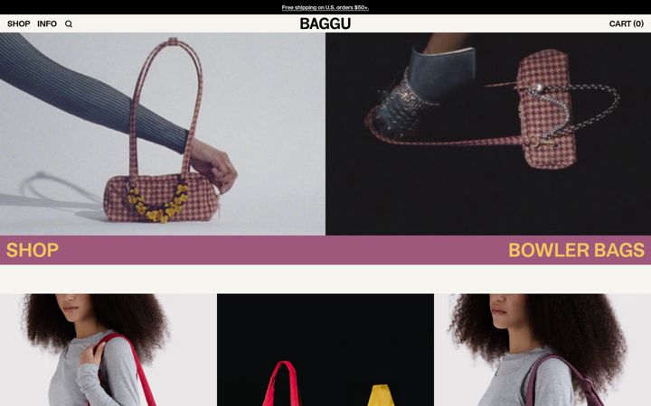 Screenshot of baggu.com