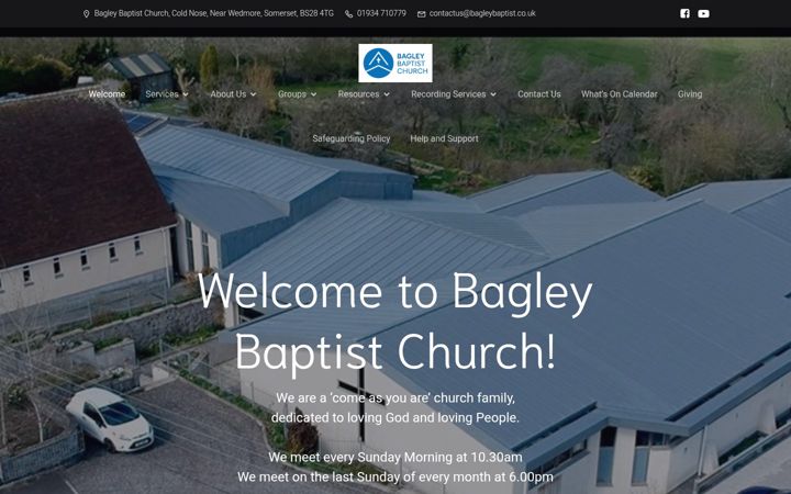 Screenshot of bagleybaptist.co.uk
