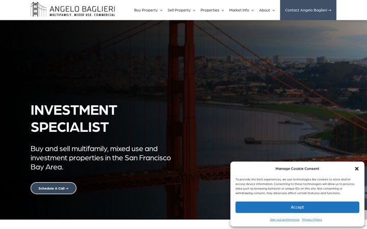 Screenshot of bagliericommercial.com