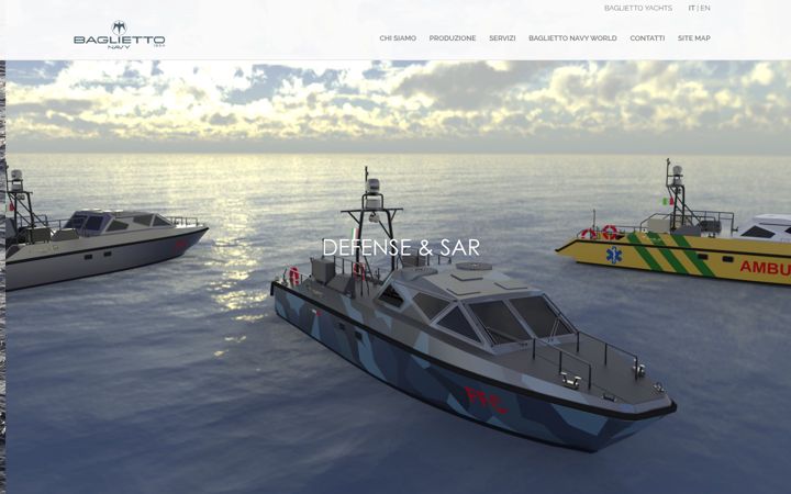 Screenshot di bagliettonavy.com