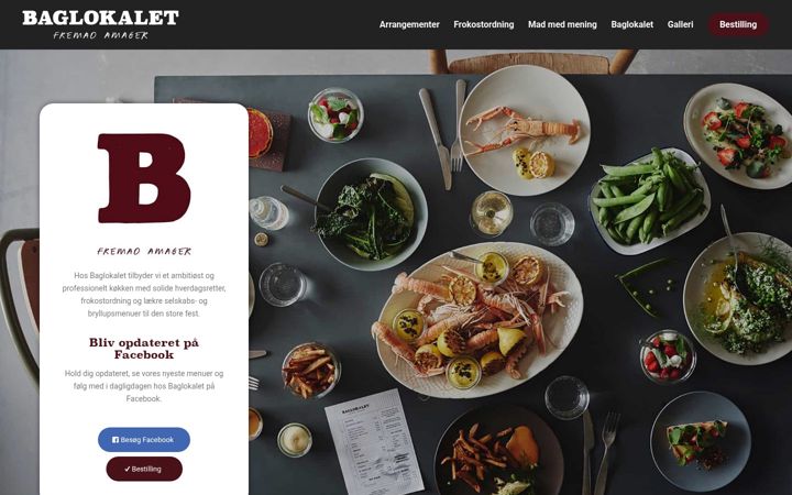 Screenshot of baglokalet.dk