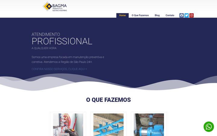 Screenshot of bagma.com.br