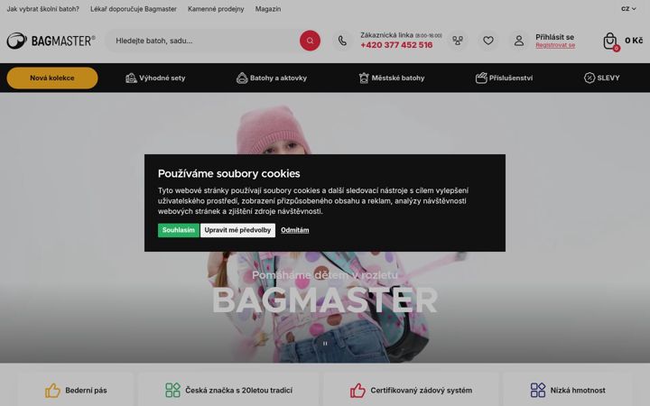 Screenshot of bagmaster.cz