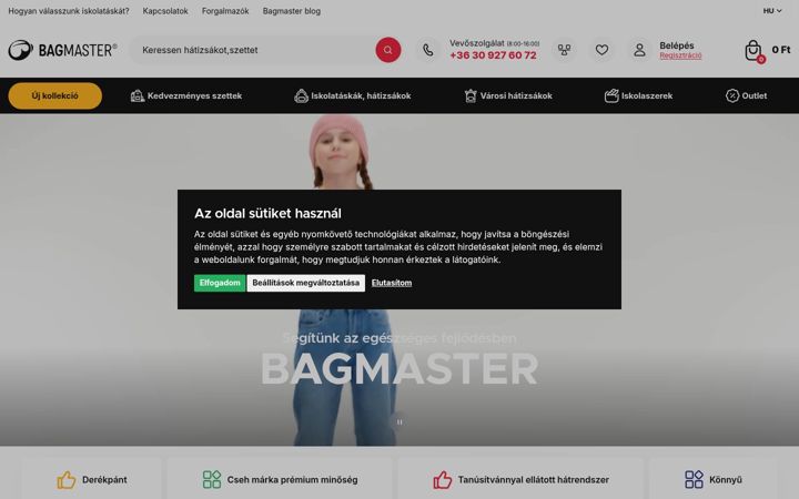 Screenshot of bagmaster.hu