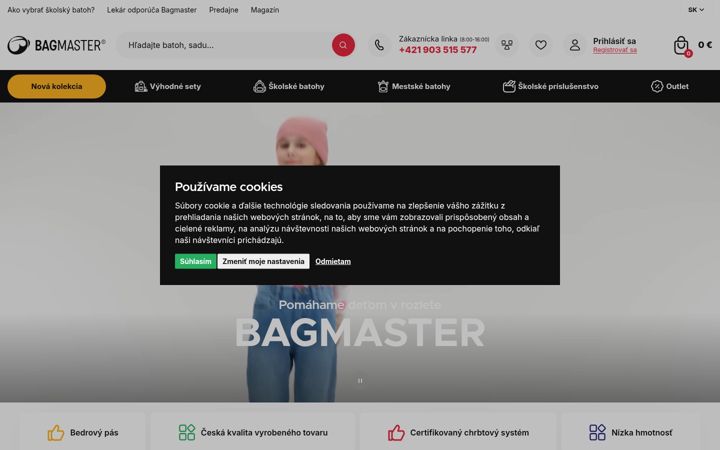 Screenshot of bagmaster.sk