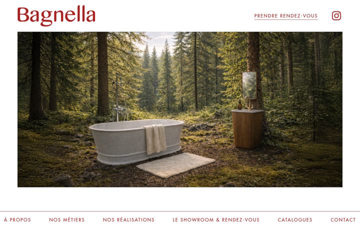 Screenshot of bagnella.fr