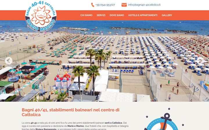 Screenshot of bagni40-41cattolica.it