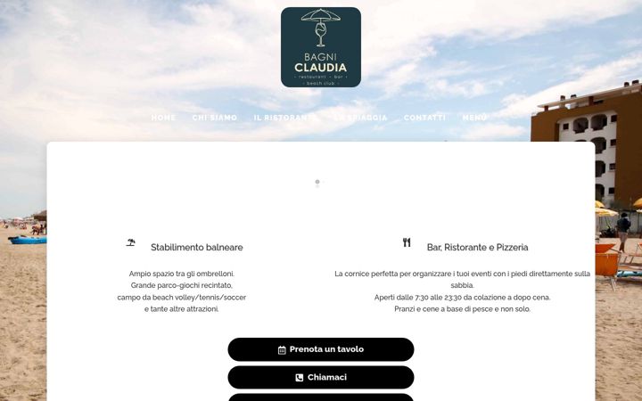 Screenshot of bagniclaudia.com