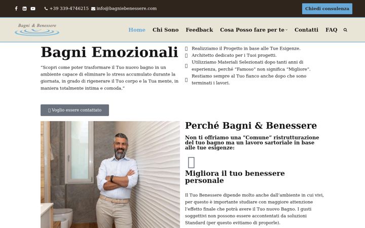 Screenshot of bagniebenessere.com