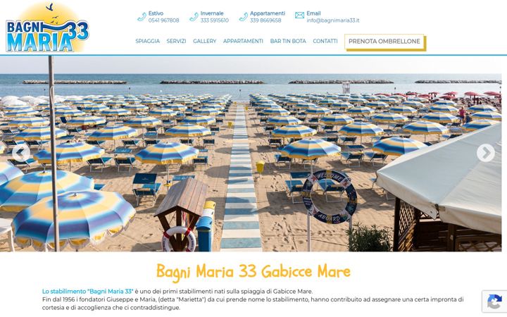 Screenshot of bagnimaria33.it