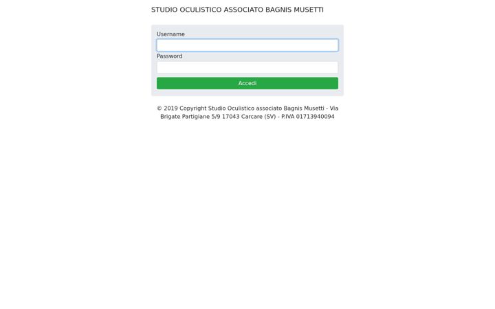 Screenshot of bagnismusetti.com