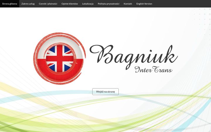 Screenshot of bagniuk.com
