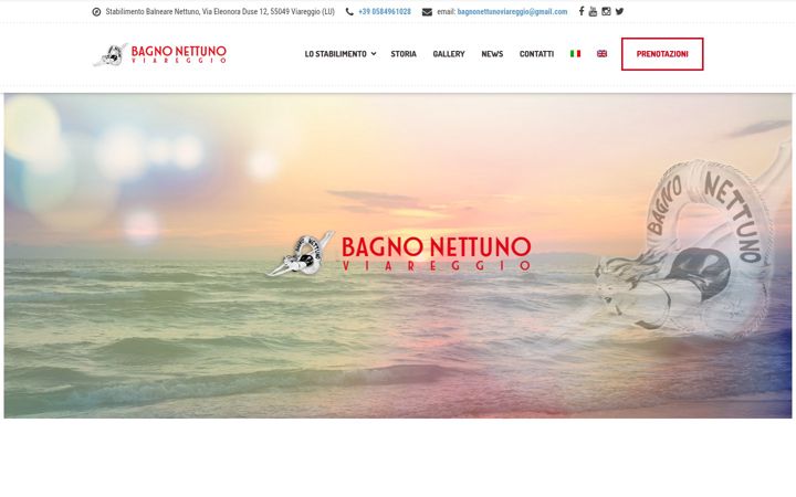Screenshot of bagno-nettuno.it