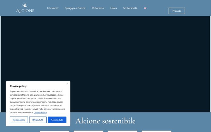 Screenshot of bagnoalcione.com
