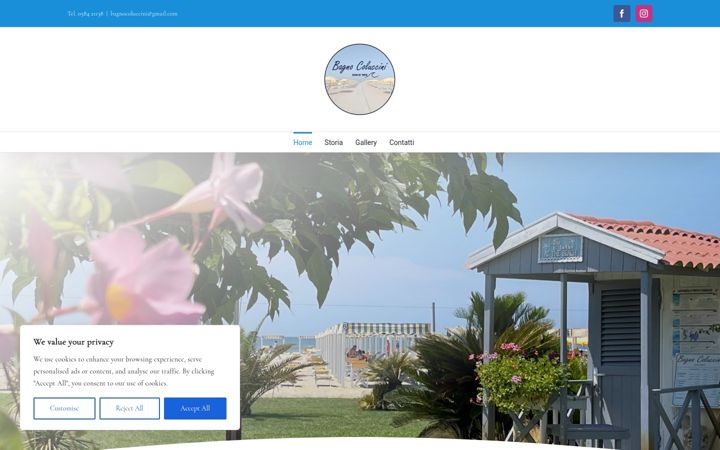 Screenshot of bagnocoluccini.it